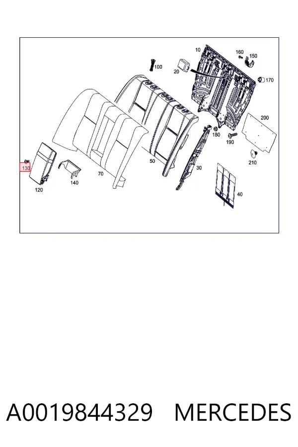 Parafuso de panela de motor A0019844329 Mercedes