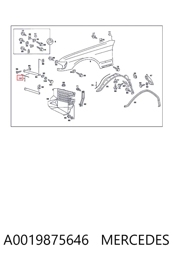  A0019875646 Mercedes