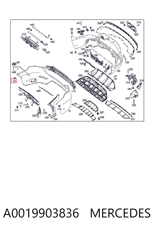 Parafuso A0019903836 Mercedes