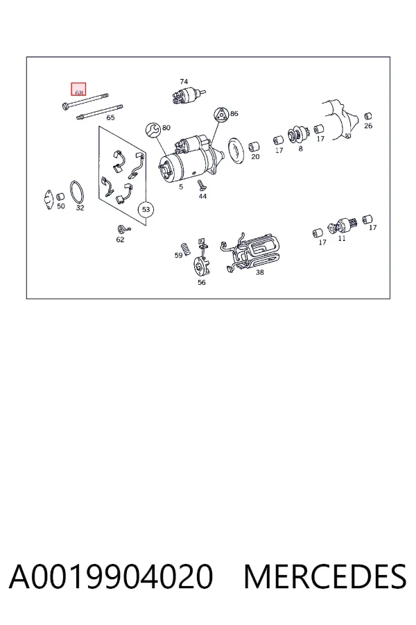  A0019904020 Mercedes