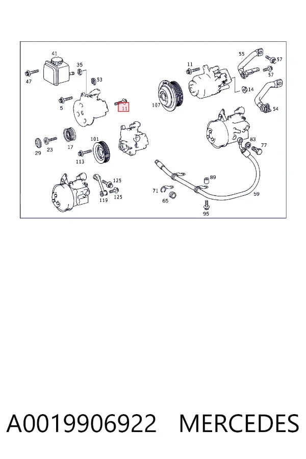  A0019906922 Mercedes