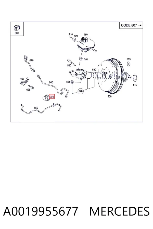  A0019955677 Mercedes
