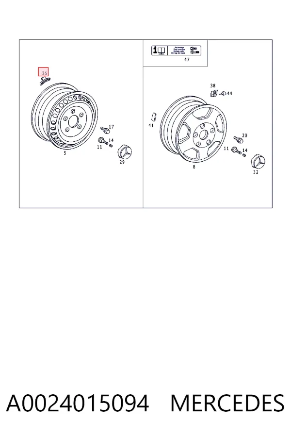  A0024015094 Mercedes
