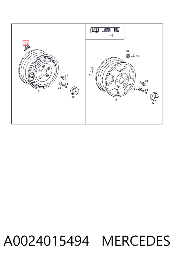  A0024015494 Mercedes