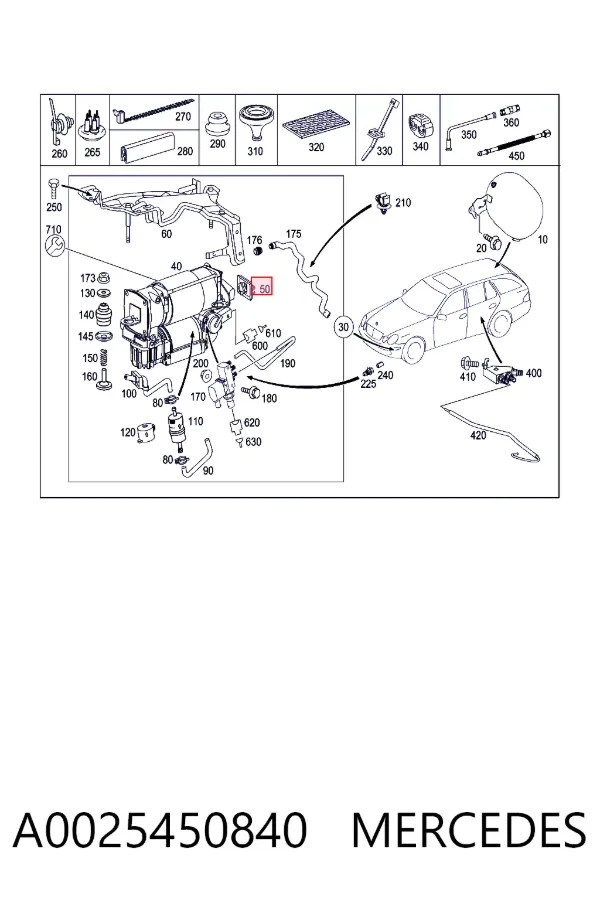  A0025450840 Mercedes