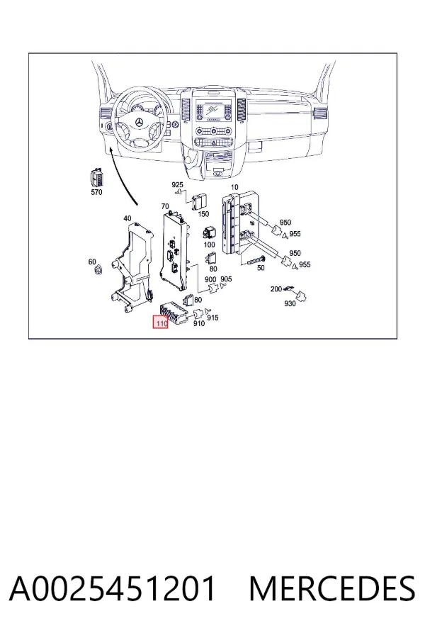  A0025451201 Mercedes