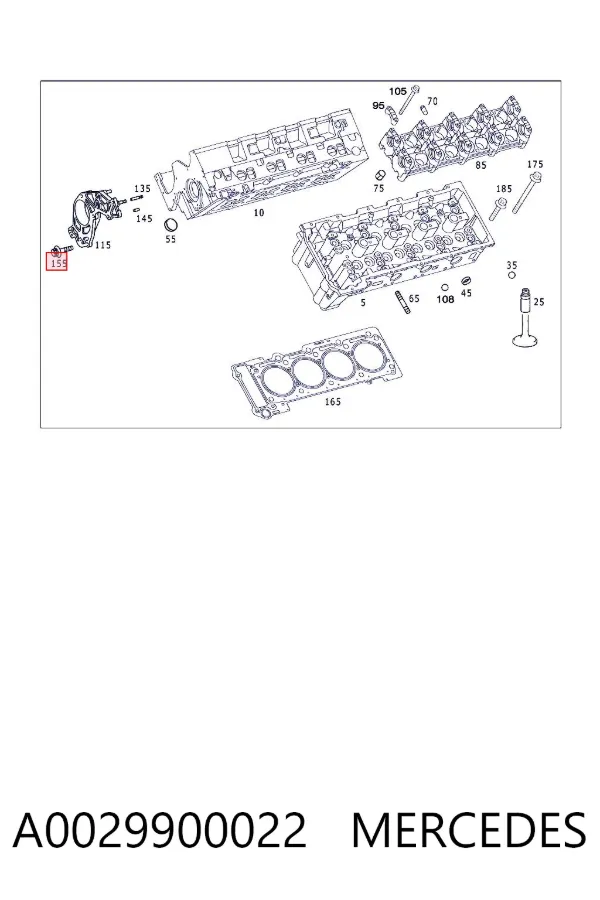  A0029900022 Mercedes