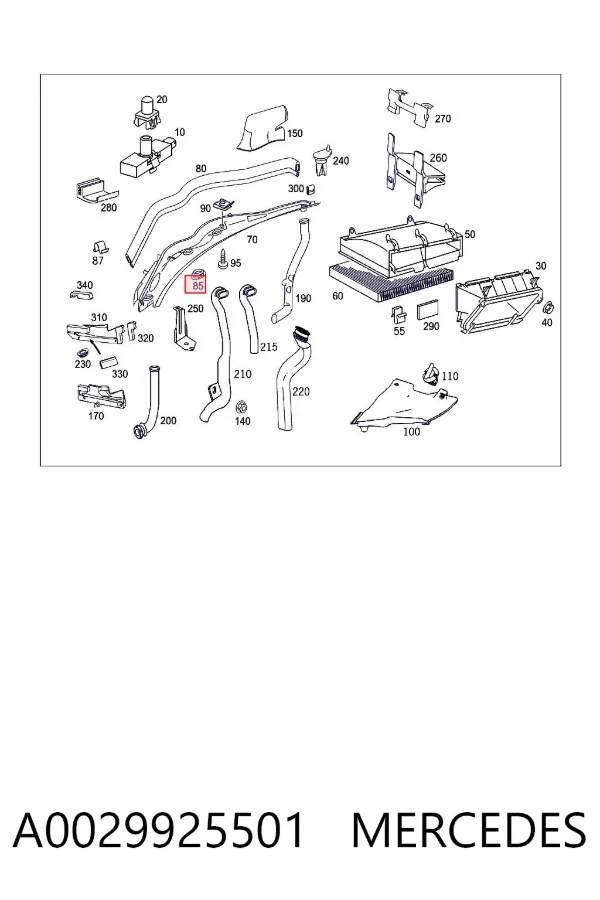  A0029925501 Mercedes