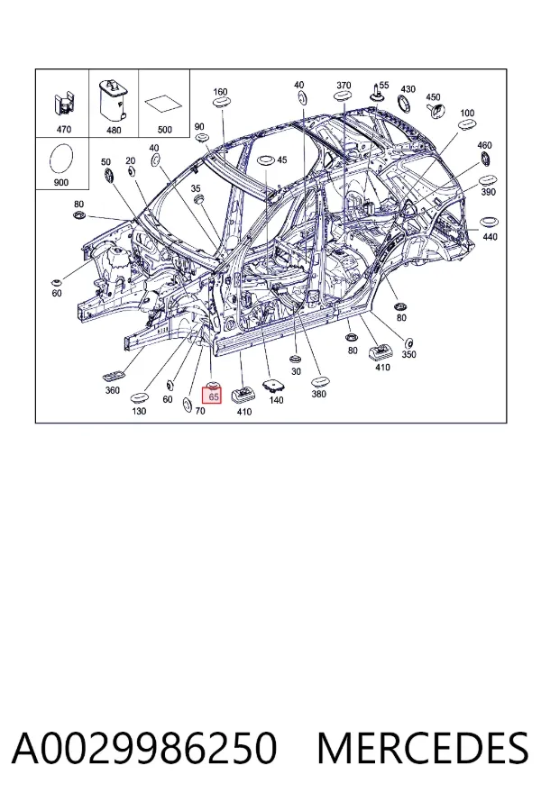  A0029986250 Mercedes