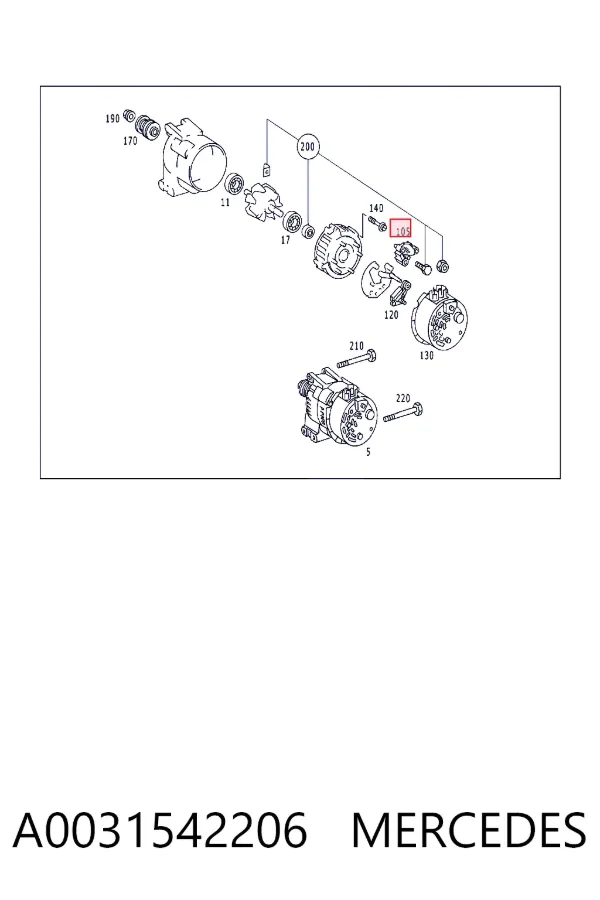  A0031542206 Mercedes