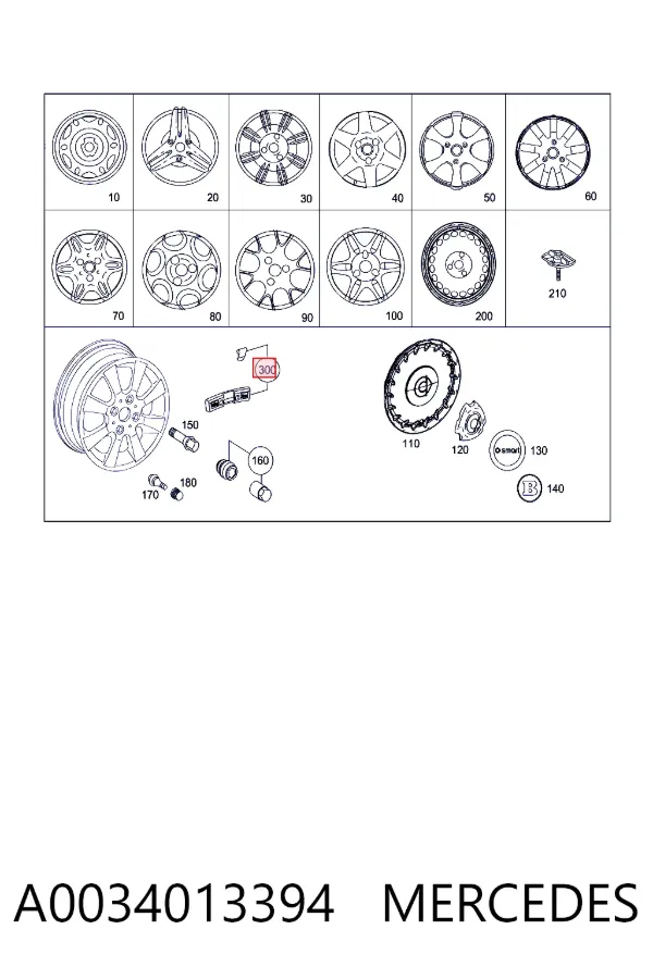  A0034013394 Mercedes