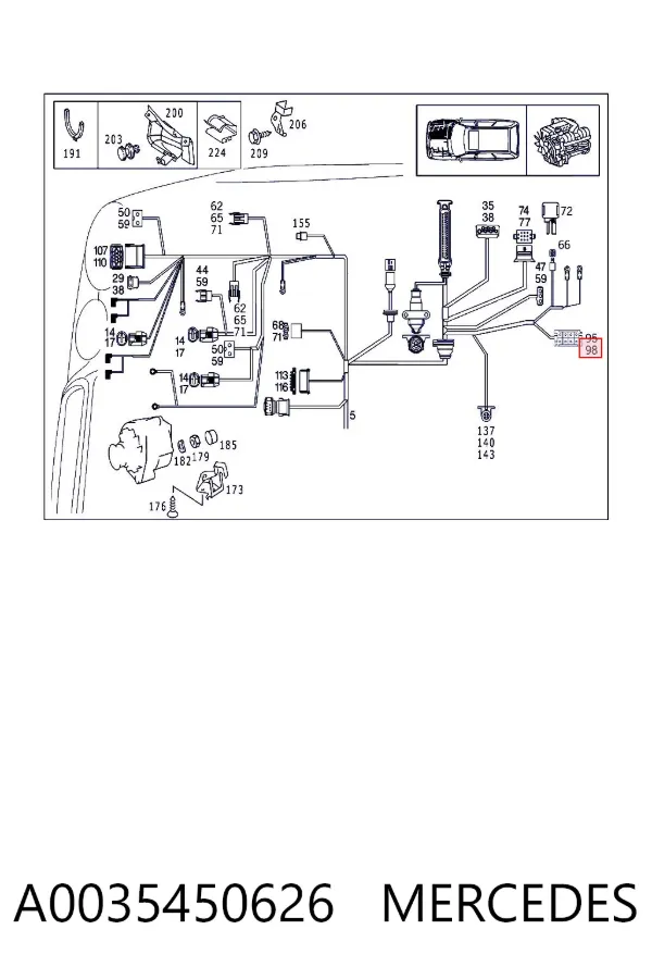  A0035450626 Mercedes