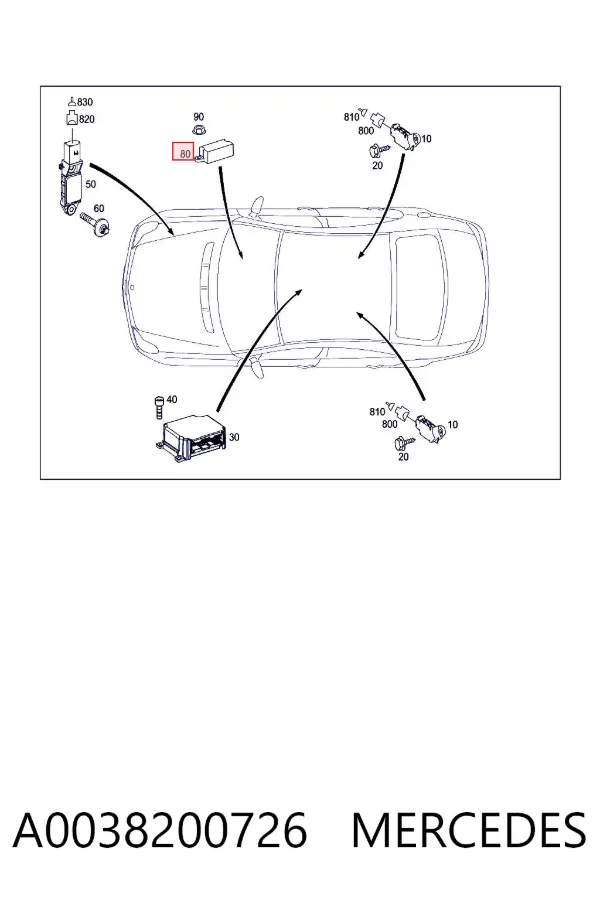  A0038200726 Mercedes