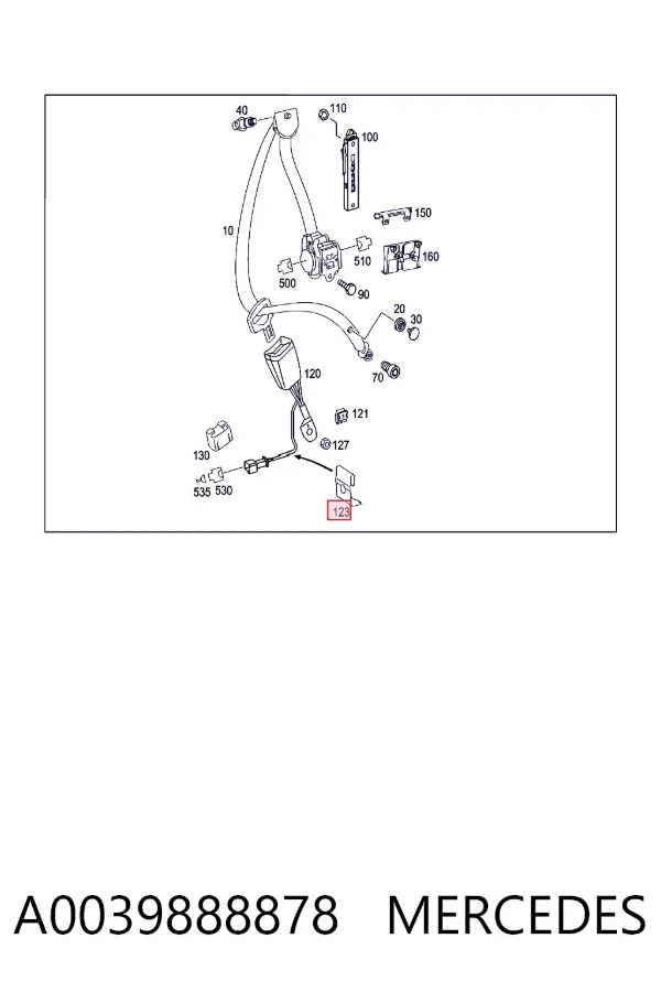  A0039888878 Mercedes