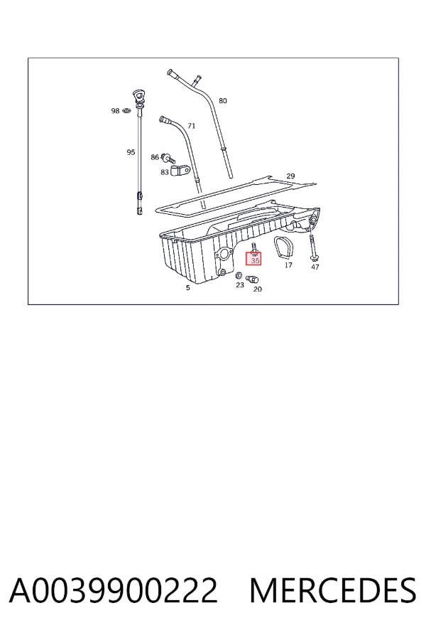  A0039900222 Mercedes