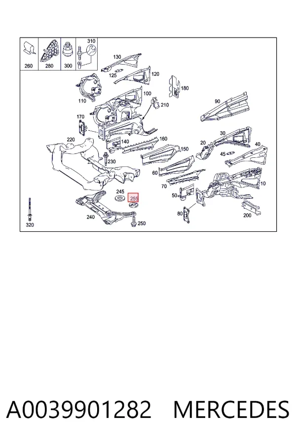  A0039901282 Mercedes
