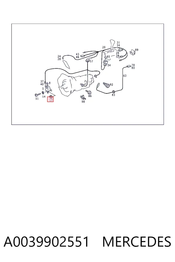  A0039902551 Mercedes