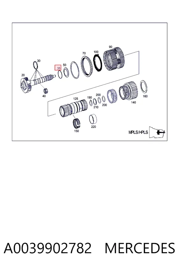 A0039902782 Mercedes