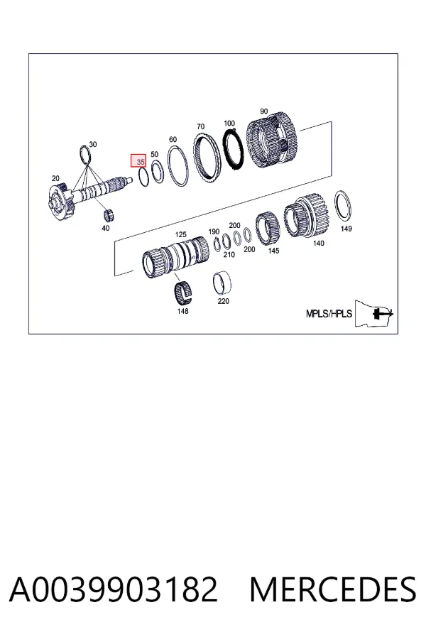  A0039903182 Mercedes