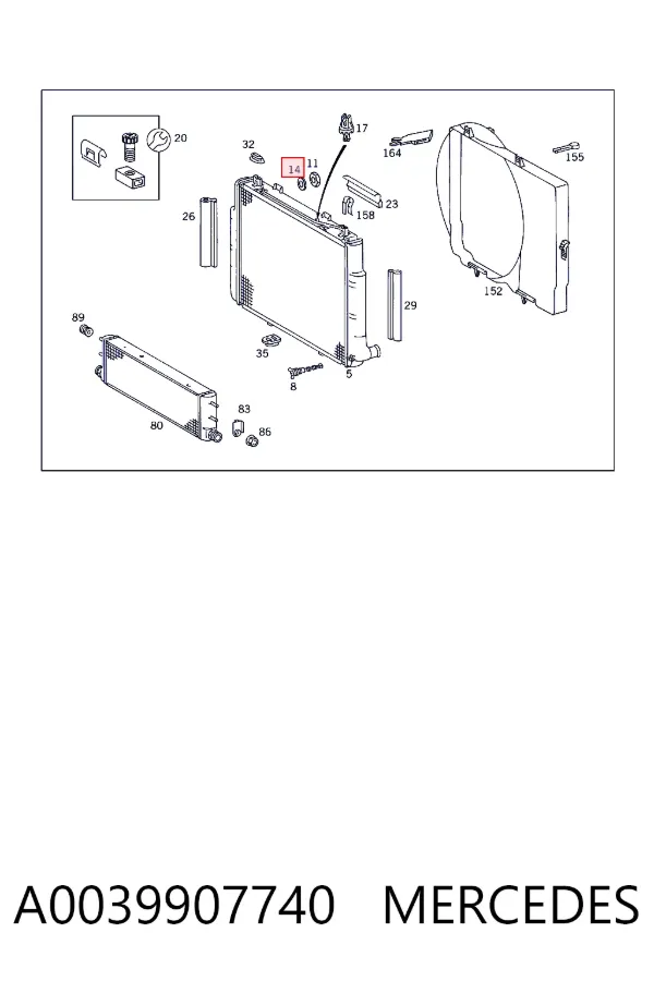  A0039907740 Mercedes