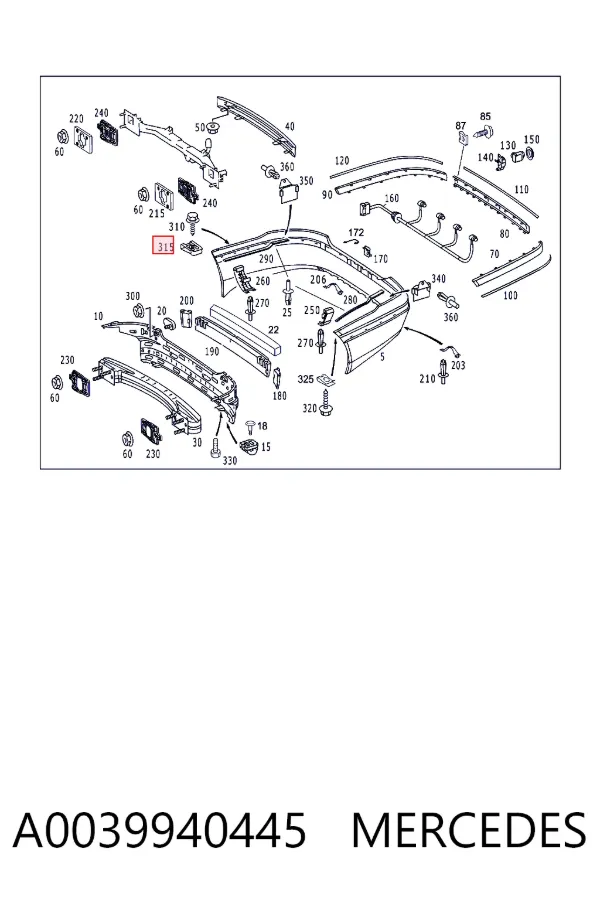  A0039940445 Mercedes