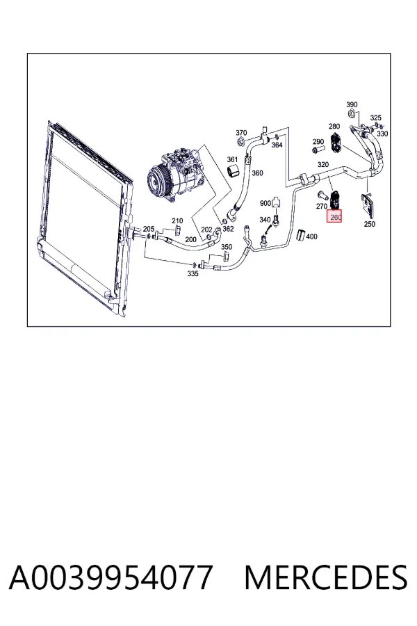  A0039954077 Mercedes