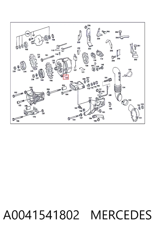 Gerador A0041541802 Mercedes