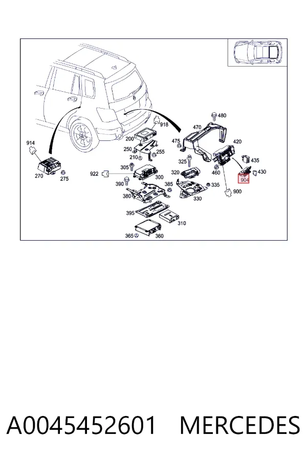  A0045452601 Mercedes