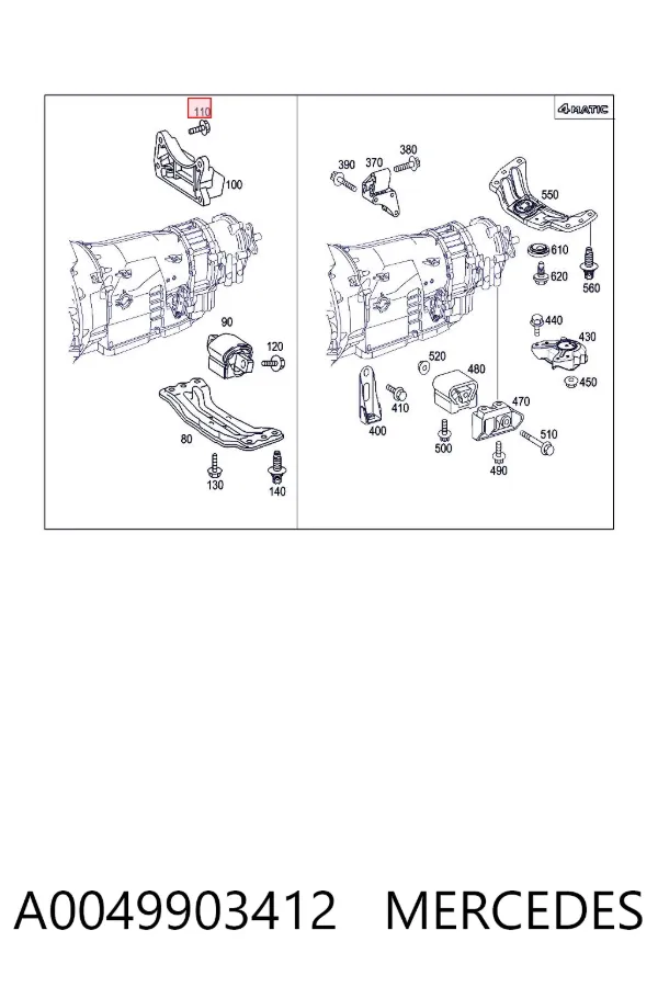  A0049903412 Mercedes