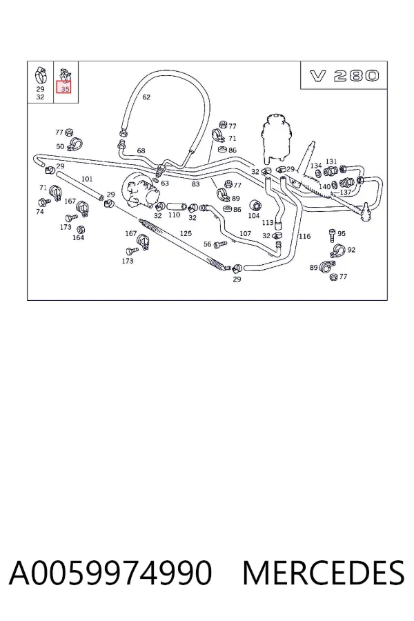  A0059974990 Mercedes