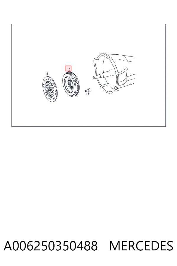 Cesta de embraiagem A006250350488 Mercedes