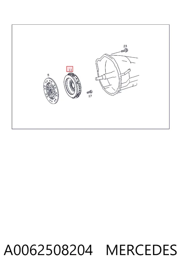 Cesta de embraiagem A0062508204 Mercedes
