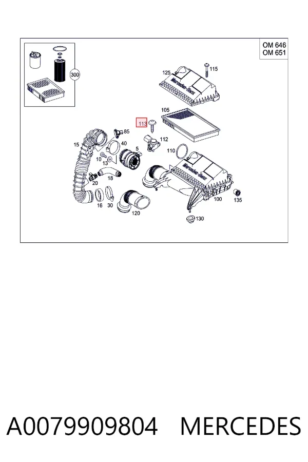  A0079909804 Mercedes