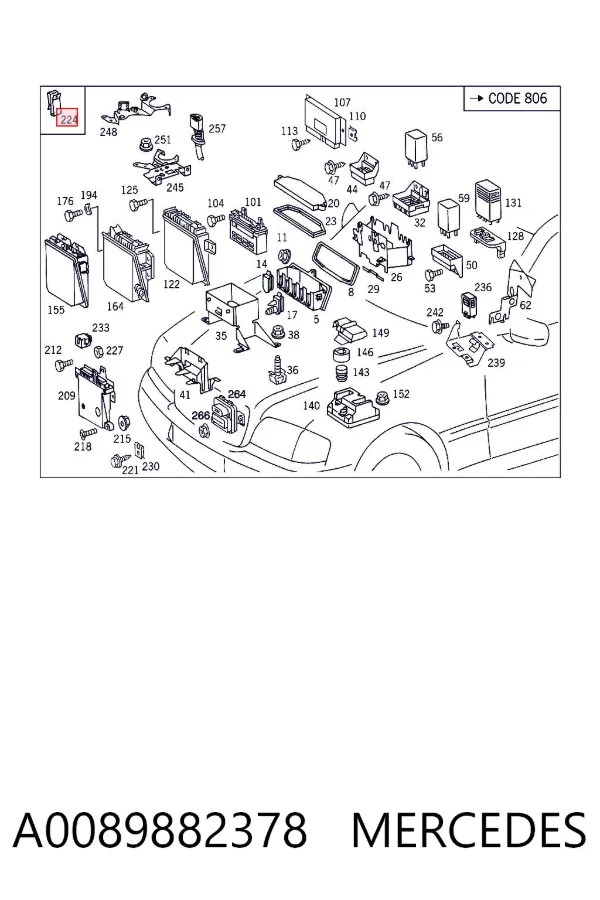  A0089882378 Mercedes