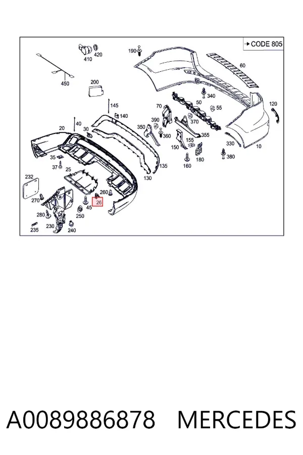  A0089886878 Mercedes