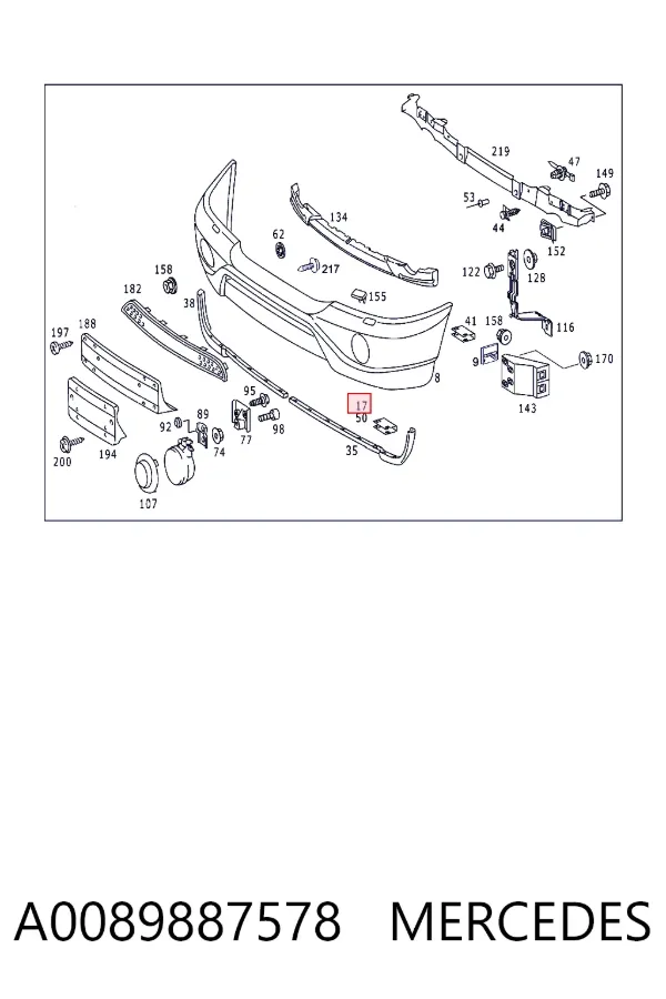  A0089887578 Mercedes