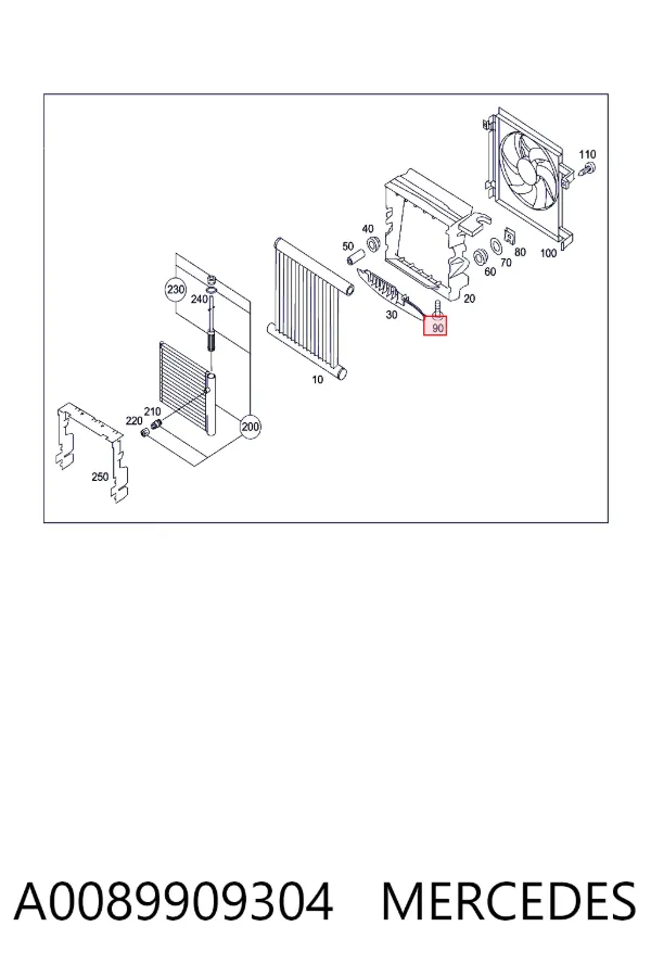 A0089909304 Mercedes