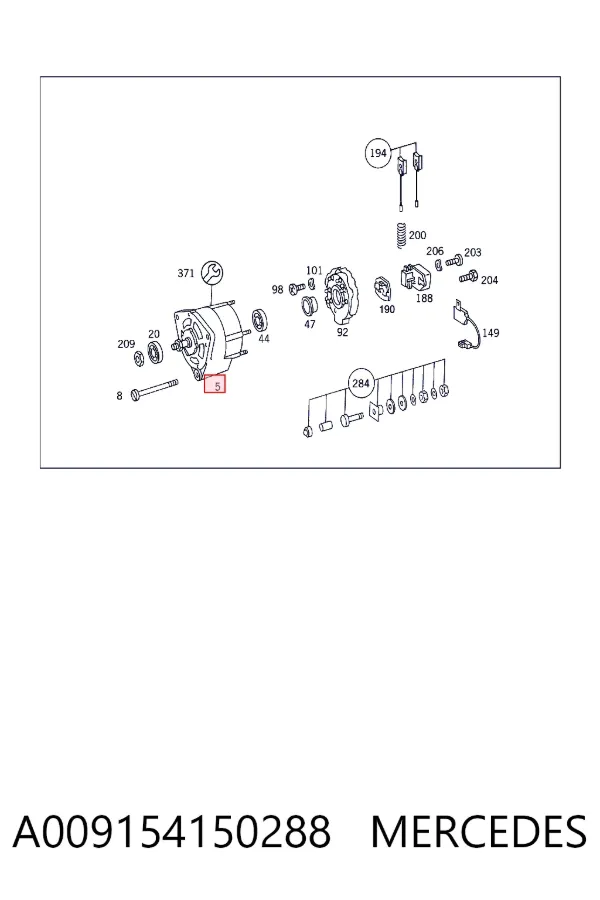 Gerador A009154150288 Mercedes