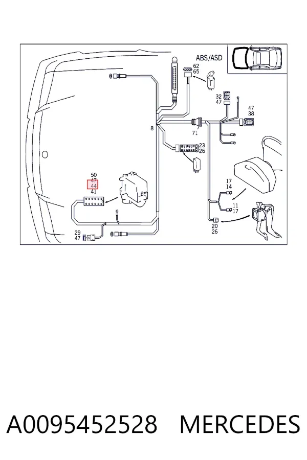  A0095452528 Mercedes