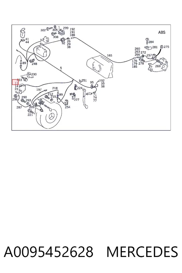  A0095452628 Mercedes
