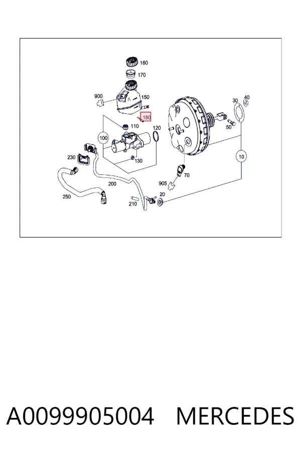  A0099905004 Mercedes