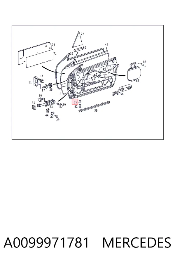  A0099971781 Mercedes
