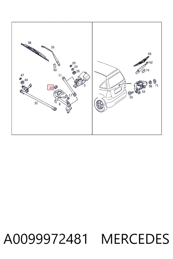  A0099972481 Mercedes