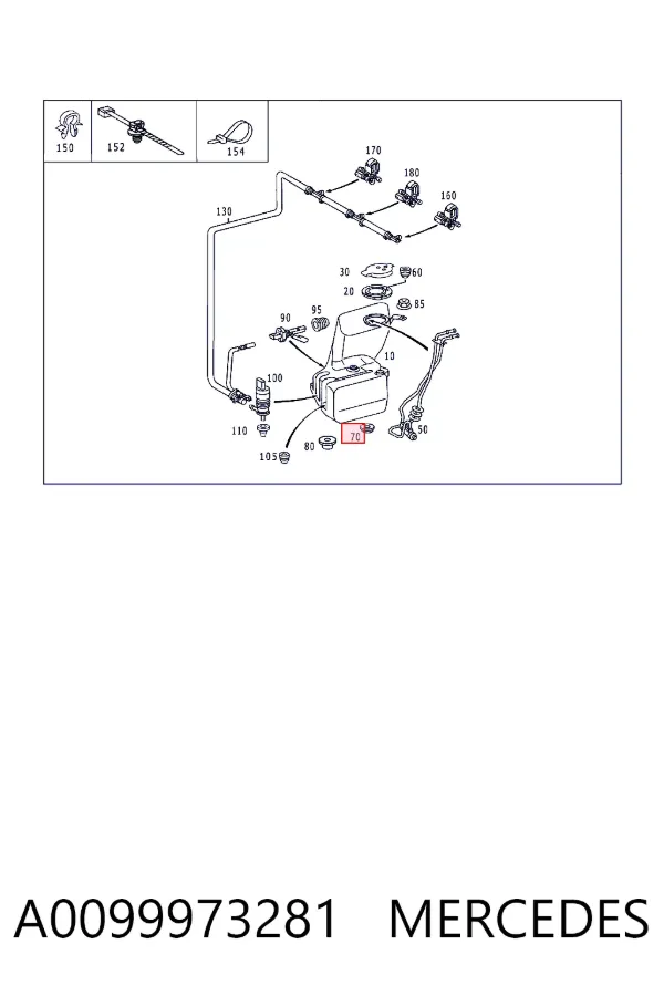  A0099973281 Mercedes
