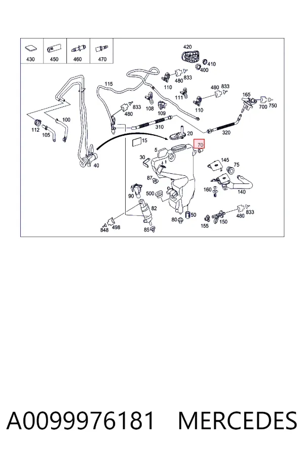  A0099976181 Mercedes