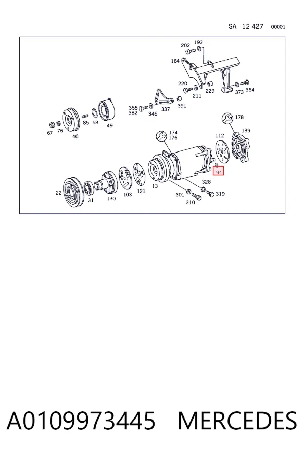  A0109973445 Mercedes
