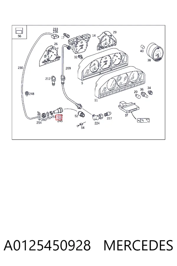  A0125450928 Mercedes