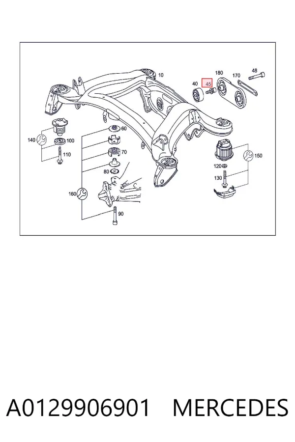  A0129906901 Mercedes