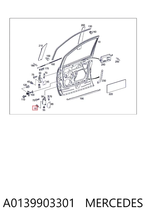  A0139903301 Mercedes