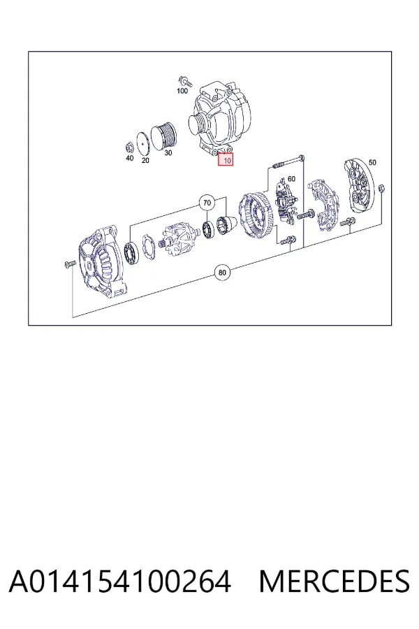 Gerador A014154100264 Mercedes